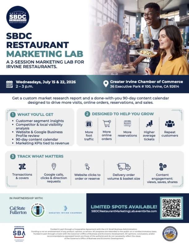 SBDC Restaurant Marketing Lab